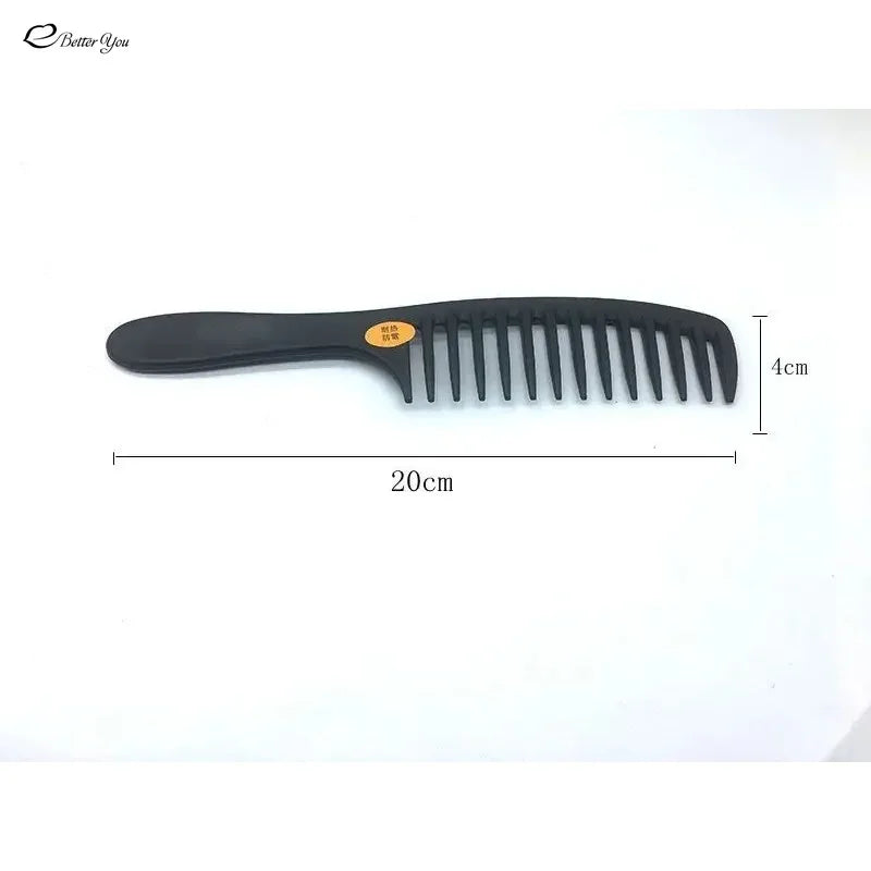 Wide-Tooth Comb Plastic Pear Flower Head Large-Tooth Wide-Tooth Hairdressing Curly Hair Comb Anti-Static Hair Comb