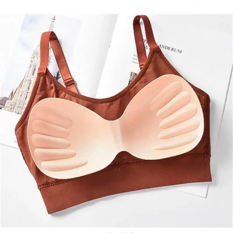 Sports Yoga Top Sexy Wireless Bralette Seamless Women Bra Padded Sleep Tops U-Shaped Back bra Breathable Crop Lingerie Underwear