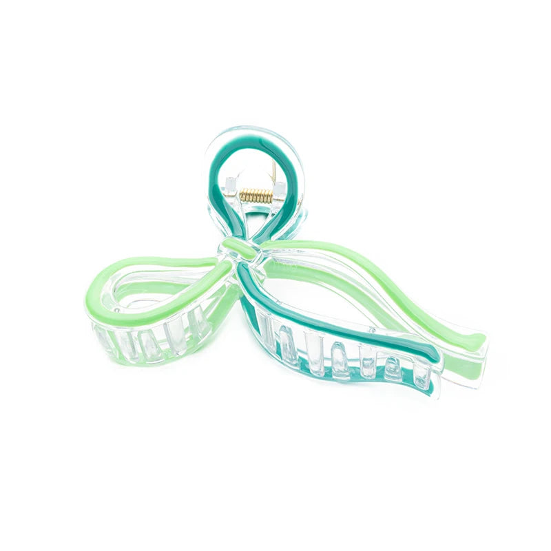 AISHG Crab Hair Clips Women Large Shark Jelly-colored Bow Claw Clips Scissors Shape Clamp Joker Hairpin Girls Hair Accessories Viralgem Store