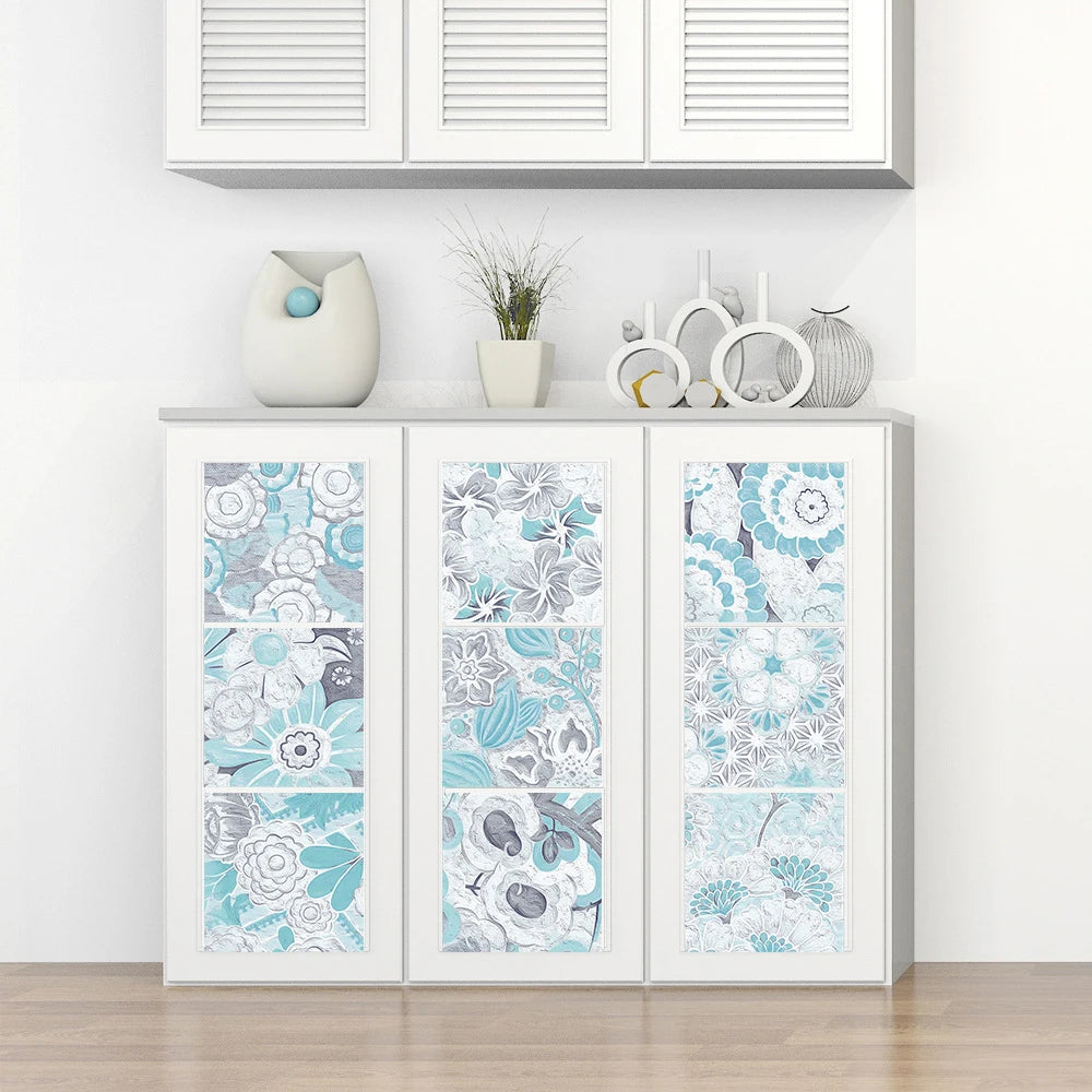 16pcs/set Black & White Tiles Sticker Kitchen Backsplash Wardrobe Bathroom Waterproof Peel & Stick Bright Film Art Wall Decals