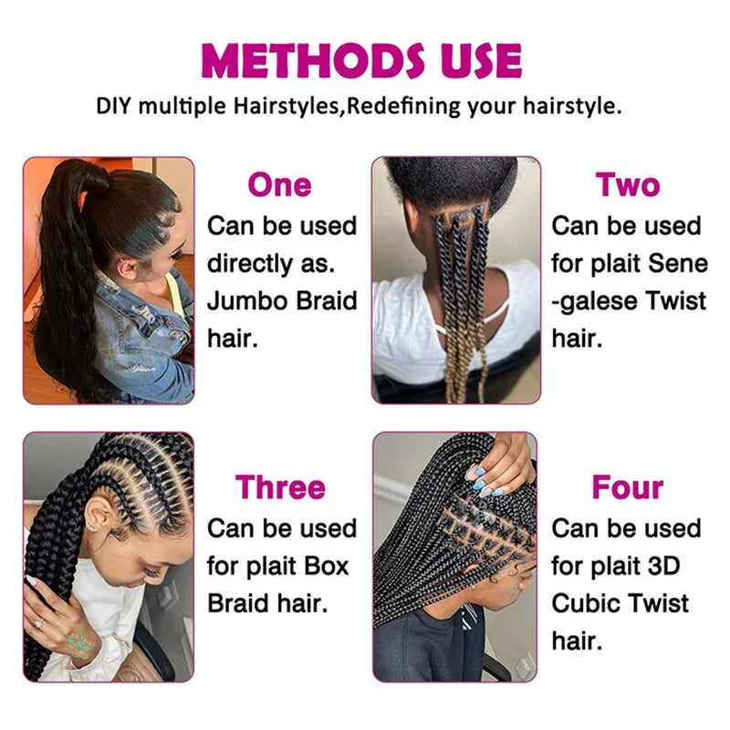 90G Yaki Synthetic Braiding Hair Jumbo Pre Stretched Hair Extensions For Women Kanekalon Curly Crochet Hair Braids Passion Twist