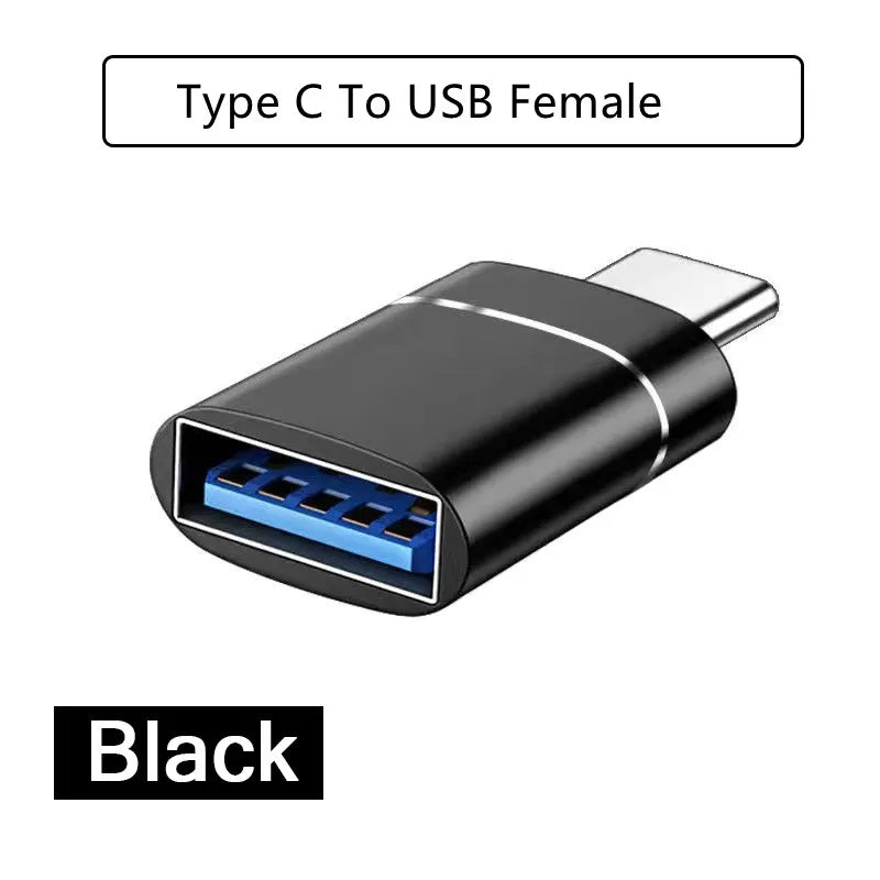 1/2PC Type C To USB 3.0 OTG Adapter USB C Male To USB Female Converter For Laptop Macbook Samsung Xiaomi USB C OTG Connector