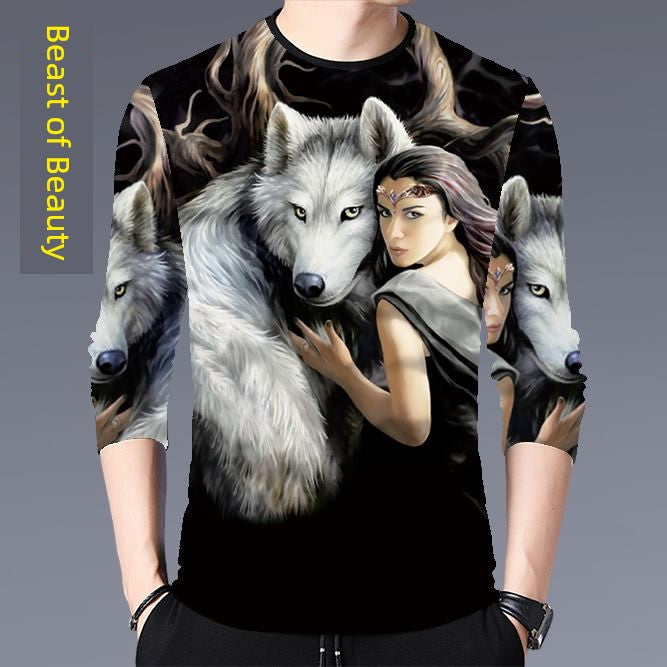 Trendy Printed Casual Long-Sleeved Chinese Style Top Hanfu