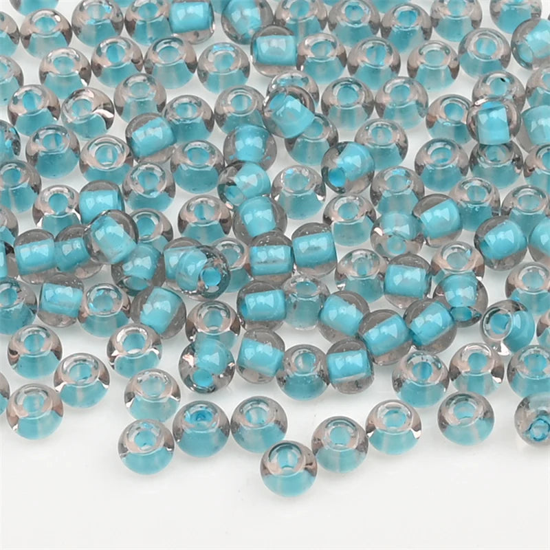 4.0mm Czech Glass Seed Beads Dye Core Small Glass Beads for DIY Making Jewelry Craft Bracelets Necklaces Earrings