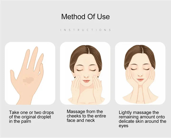 24K Gold Facail Essence Oil Hyaluronic Acid Moisturizer Serum Brightening Day Creams Anti Aging Skin Care 30/100ML