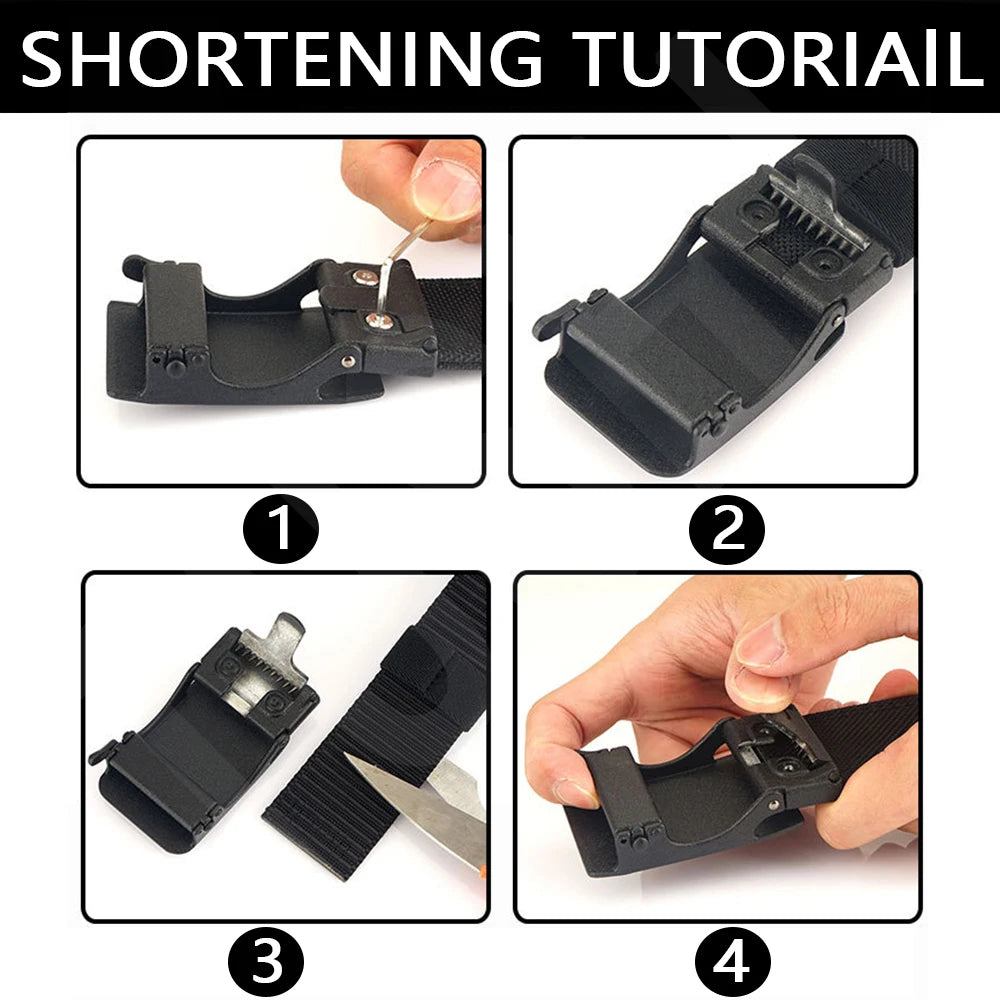 TUSHI Army Tactical Belt Quick Release Military Airsoft Training Molle Belt Outdoor Shooting Hiking Hunting Sports Belt