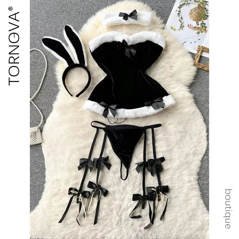 Tornova Sexy Uniform Lingerie Set Women's Underwear Sexy Lingerie Outfit Bra Sexy Set Lingerie Exotic Play Uniform Underwear Set