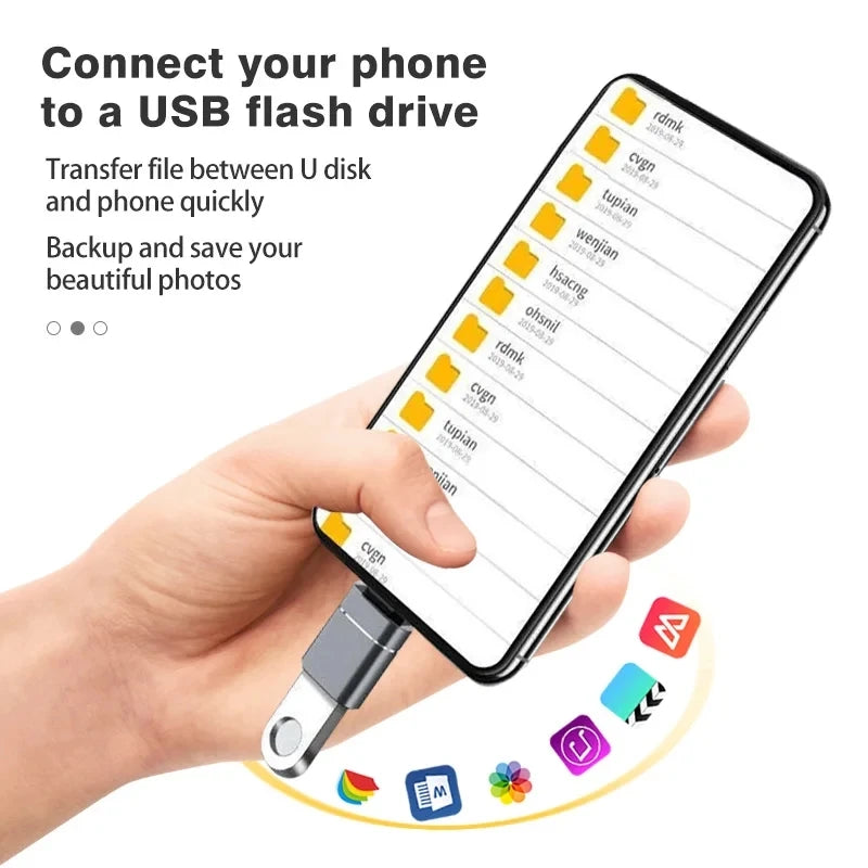 1/2PC Type C To USB 3.0 OTG Adapter USB C Male To USB Female Converter For Laptop Macbook Samsung Xiaomi USB C OTG Connector