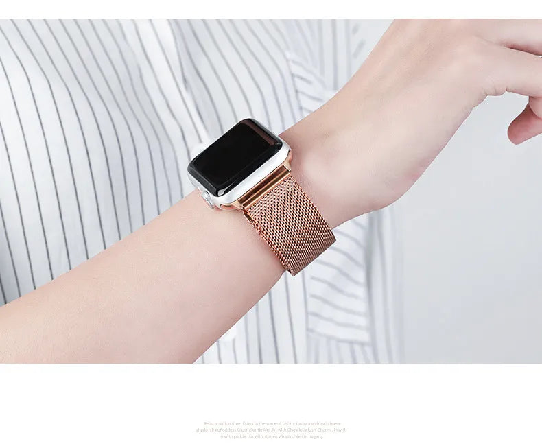 Sports Metal Strap for Apple Watch 8 7 6 5 4 SE 3 2 1 Fashion Stainless Steel Watchband for Apple Watch Band 44mm 42mm 40mm 38mm