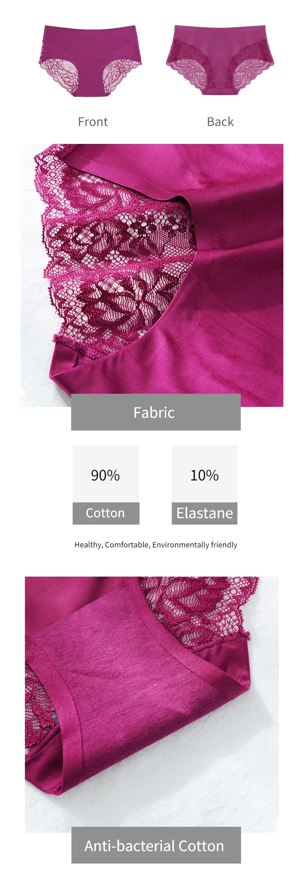 WarmSteps Women Lace Panties Luxury Silk Women's Underwear Solid M-XXXXL Plus Size Panties for Woman Underpants Briefs Female Viralgem Store