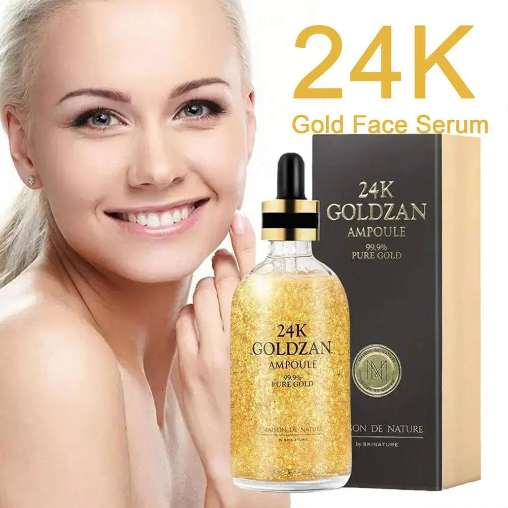 24K Gold Niacinamide Face Serum Anti Aging Hyaluronic Acid For Face Shrinks Pores Korean Skin Care Products Korean Cosmetic M1P2