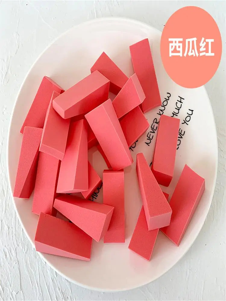 50 Pieces Makeup Sponge  For Face Curve Blending, Latex Free, Small Wedge Shaped Smooth Apply Beauty Sponge Applicator
