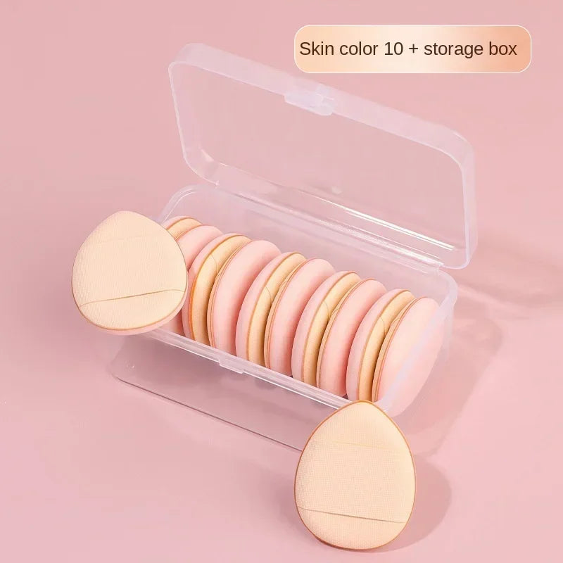 10Pcs Mini Finger Puff Foundation Small Air Cushion Powder Sponge Face Concealer BB Cream Cosmetic Applicator Makeup Tools Viralgem Store