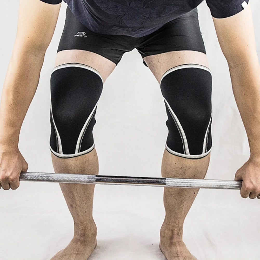 1 PC Squat 7mm Knee Sleeves Pad Support Men Women Gym Sports Compression Neoprene Knee Protector Fitness Gym Fit Weightlifting