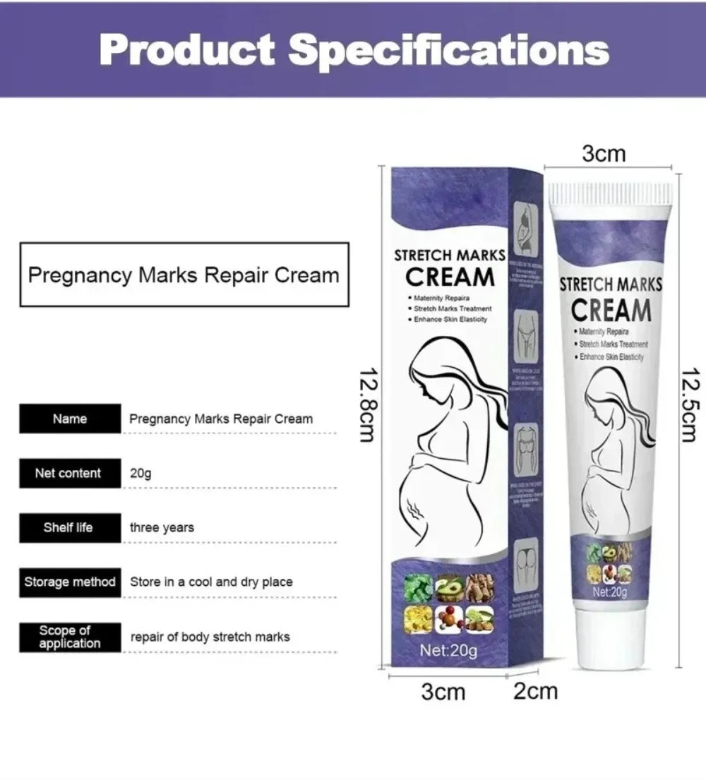 Stretch Marks Permanent Removal Cream Eliminate Body Belly Stretch Marks Swelling Marks Remove Skin Cracks Repair Firming Care Viralgem Store