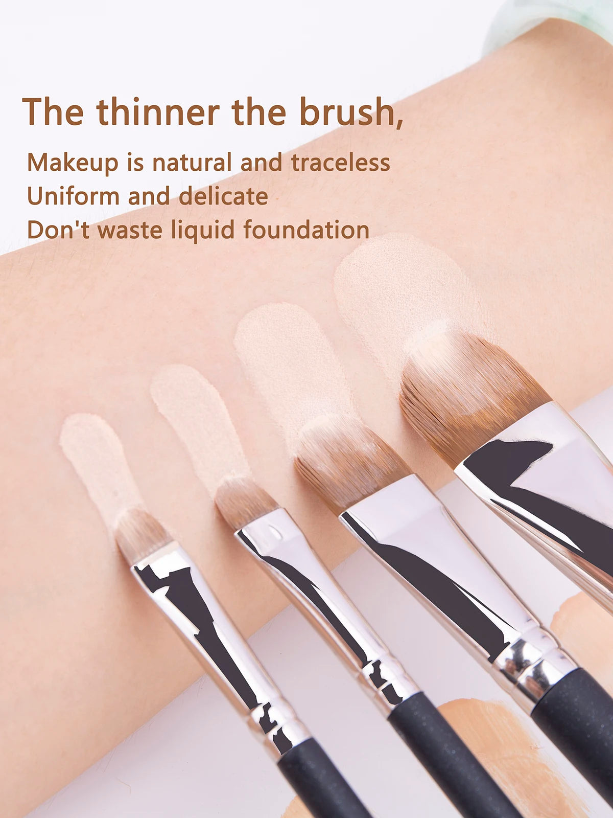 212 Flat Eyebrow Brush Ultrathin Eyebrow Makeup Brushes Flat Eyeliner Brush Thin Eye Liner Brow Contour Beauty Brush Tool