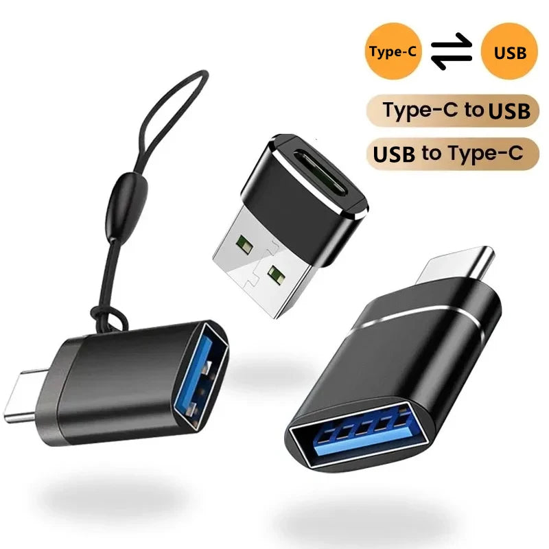 1/2PC Type C To USB 3.0 OTG Adapter USB C Male To USB Female Converter For Laptop Macbook Samsung Xiaomi USB C OTG Connector