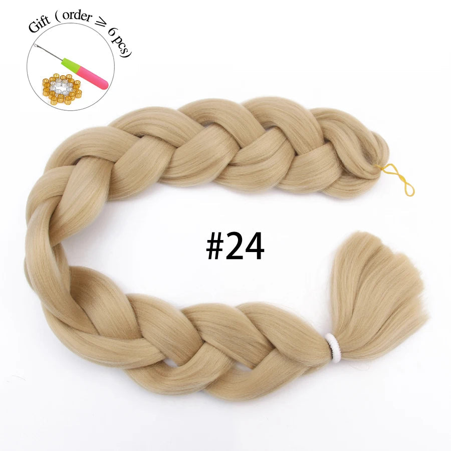 Super Long 165G 200cm Hair Synthetic Jumbo Braiding Hair Extension Heat Resistant Fiber African Ombre Jumbo Braid Hair Women Viralgem Store