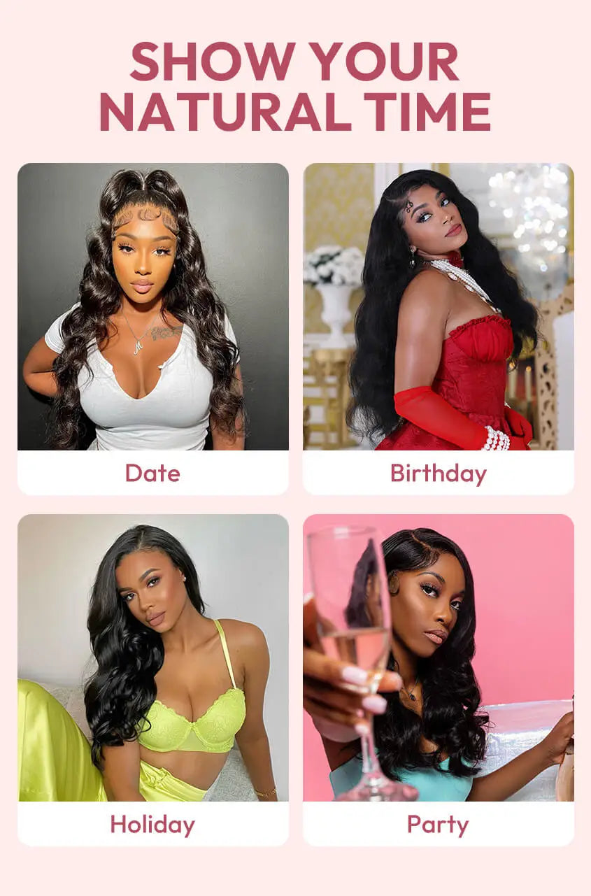 WestKiss Side Part Glueless Layered Cut Human Hair Wig RTG Body Wave 6x8 Lace Closure Wig Pre Plucked Pre Cut Pre Bleached Viralgem Store