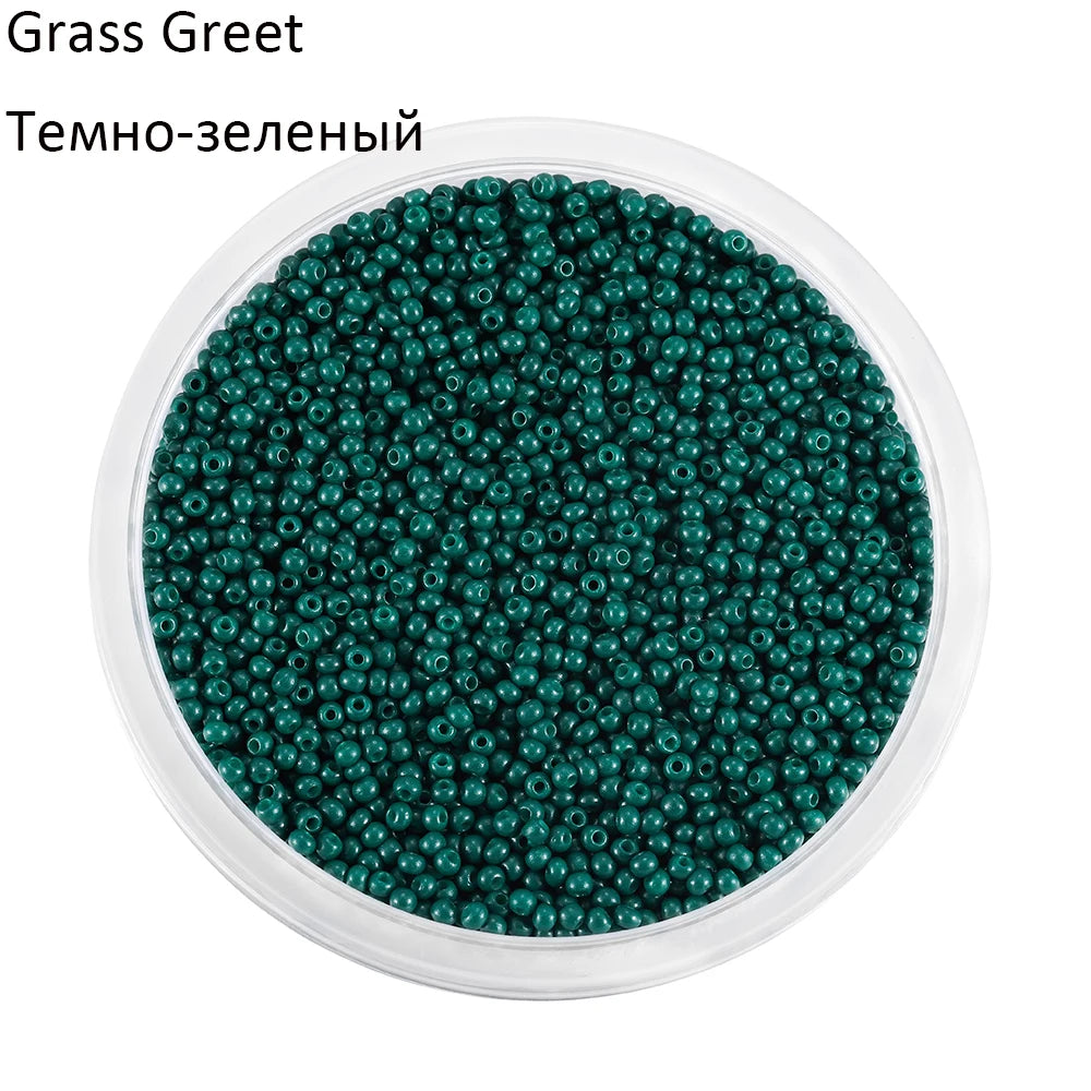 2mm Charm Glass beads Czech Glass Seed Beads Small Round Loose Bead For DIY Jewelry Making Earrings Bracelet