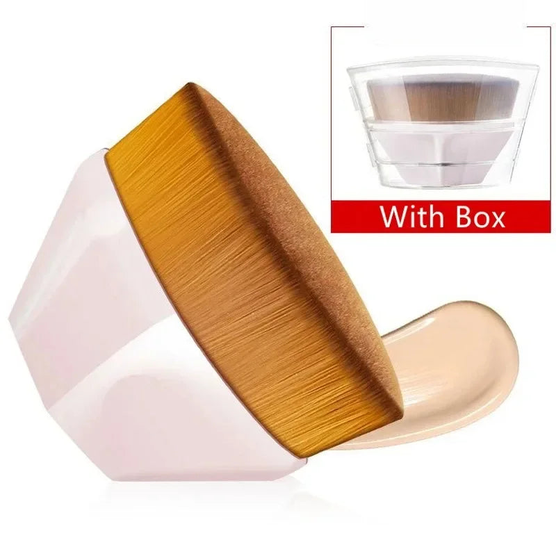 1-5pcs Hexagonal Makeup Brush, Flawless Foundation Make-Up Brush, Suitable For Liquid Makeup Brush Set, Women'S Soft Cosmetics Viralgem Store