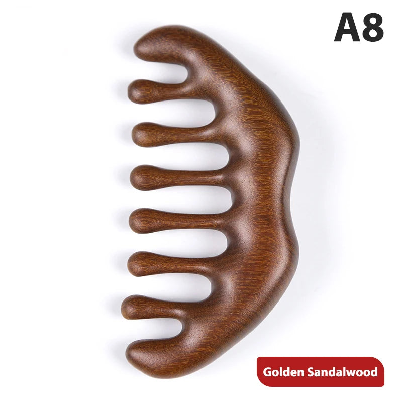 Wooden Massager Comb Portable Hand-Held Cellulite Reduction Relieve Tense Muscles Head Scalp Massage Tool 1pc Wood Massage Brush