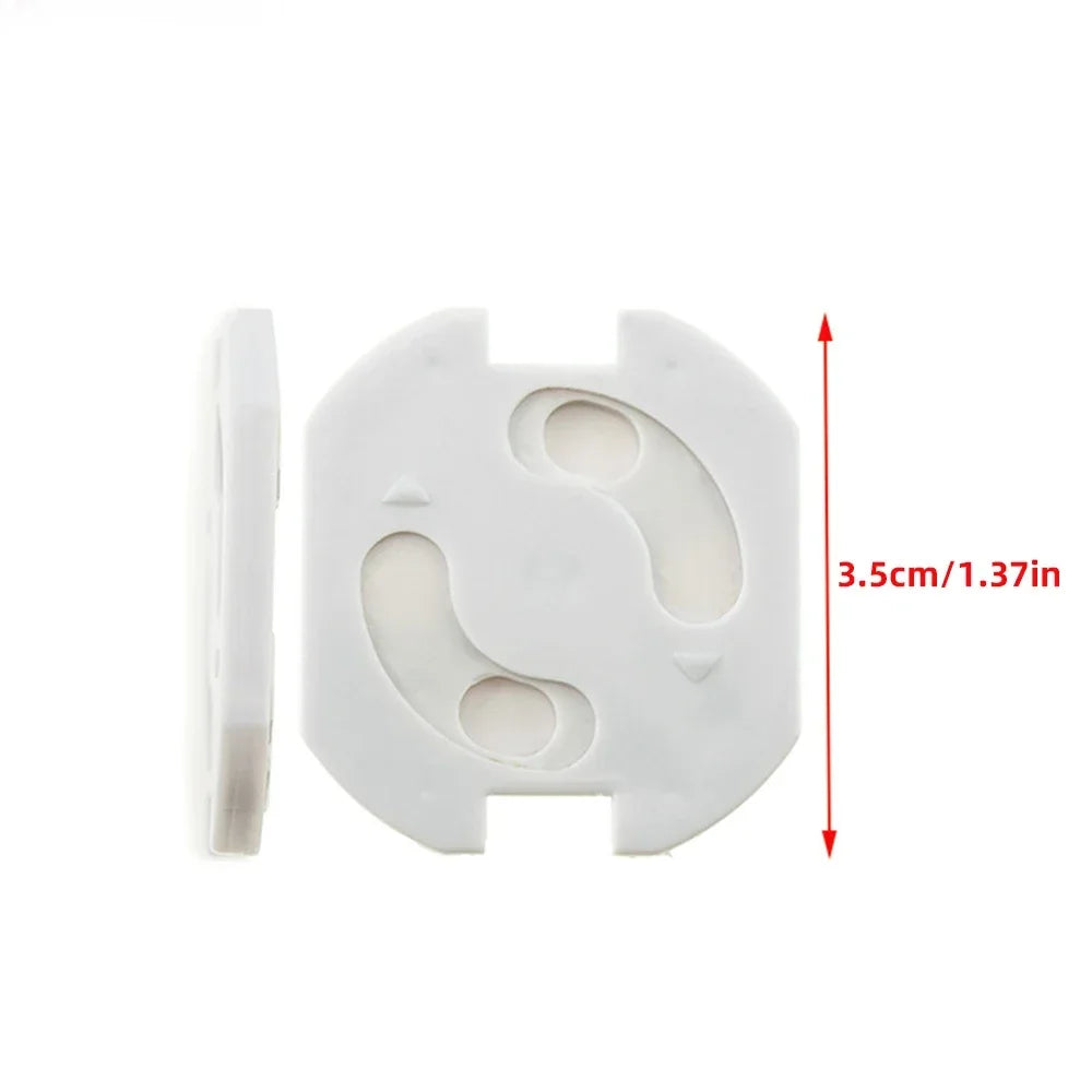 1/10pcs  Baby Safety Child Electric Socket Outlet Plug Protection Security Two Phase Safe Lock Cover Kids Sockets Cover Plugs Viralgem Store