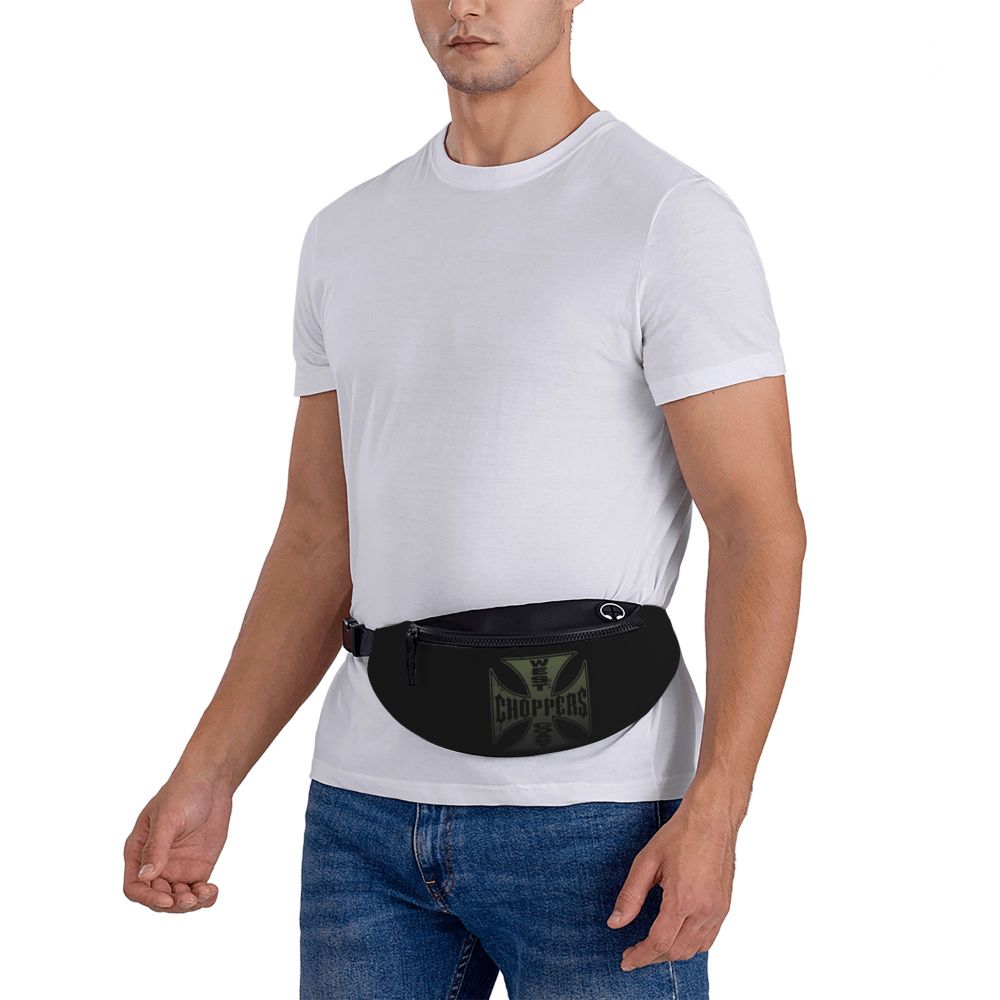 West Coast Choppers Fanny Pack Men Women Custom Crossbody Waist Bag for Travel Hiking Phone Money Pouch Viralgem Store