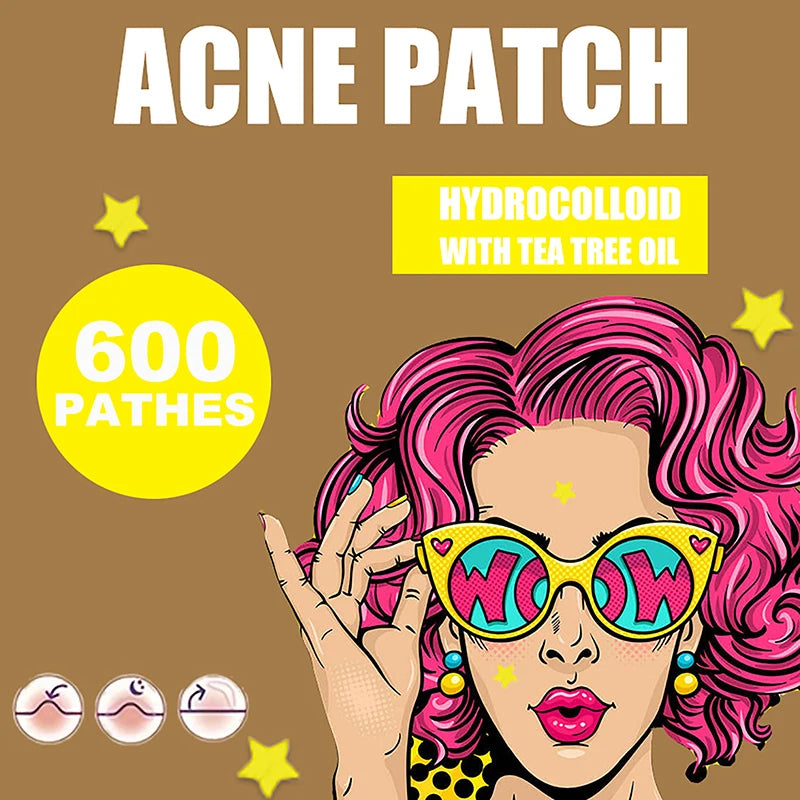 300/600/1200 PCS/SET Star Pimple Patch Acne Colorful Invisible Acne Removal Skin Care Stickers Concealer Face Spot Beauty Viralgem Store