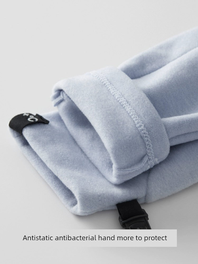 [Same Style as Zhou Dongyu] Banana Inner Hot Leather 301 + Gloves Touch Screen Cycling Skiing Outdoor Keep Warm Men and Women Winter Viralgem Store