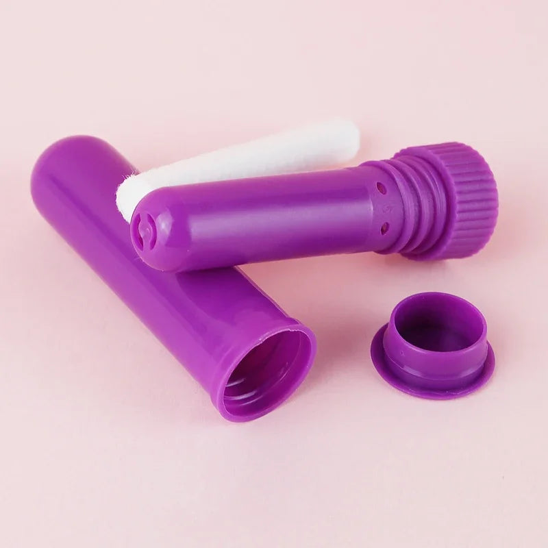 30-80 sets Colorful Plastic Nasal Inhalers Sticks Refill for Perfume with Cotton Wicks Nasal Inhaler for Essential Oil Container Viralgem Store