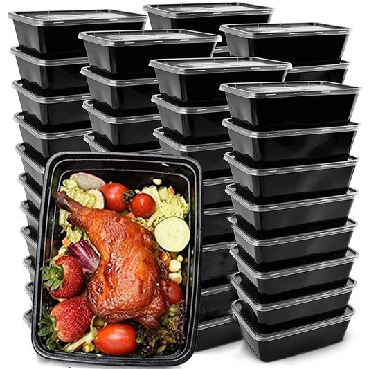 50-Pack Meal Prep Containers Food Storage Lunch Box Reusable To-Go Food Containers Viralgem Store