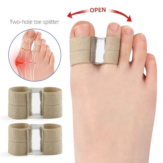 1/2/4Pc TwoToe Separator Hallux Valgus Bunion Corrector Orthotics Feet Bone Thumb Adjuster Correction Pedicure Feet Straightener