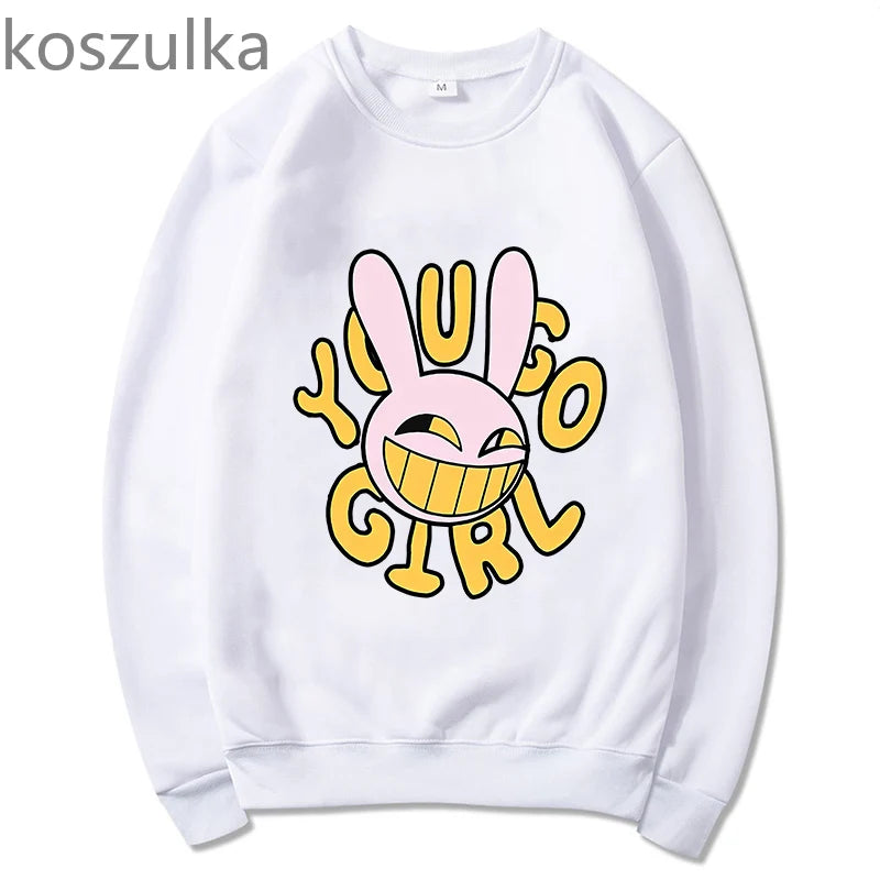 The Amazing Digital Circus Jax Hoodies Fashion Women Harajuku Funny Kawaii Hoodies Unisex Casual Vintage Pullovers Sweatshirts