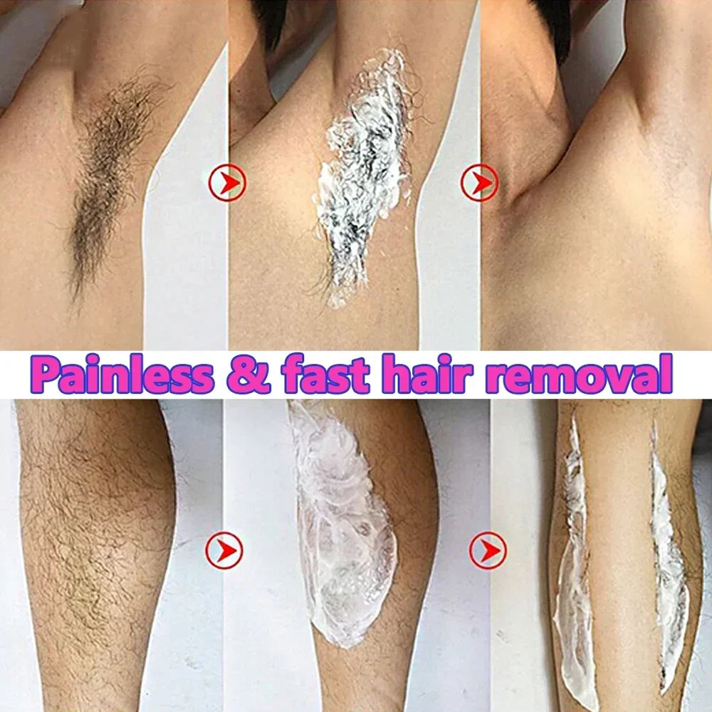 Aloe Hair Removal Cream Painless Hair Remover Semi-Permanent Intimate Areas Growth Inhibitor Depilatory Armpit  Arm Body Care
