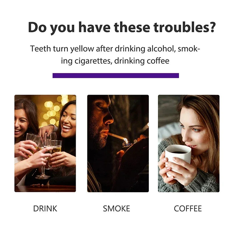 50ml V34 Mousse Toothpaste Teeth Whitening Removing Yellow Teeth Cleaning Tooth Stain Oral Fresh Tooth Care Product 2024 New