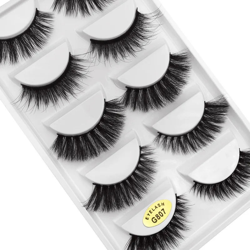 5 Pairs 3D Mink False Eyelashes h13, Soft Eyelash Extension Natural Eyelashes makeup Lashes Wholesale G800, G806 Viralgem Store