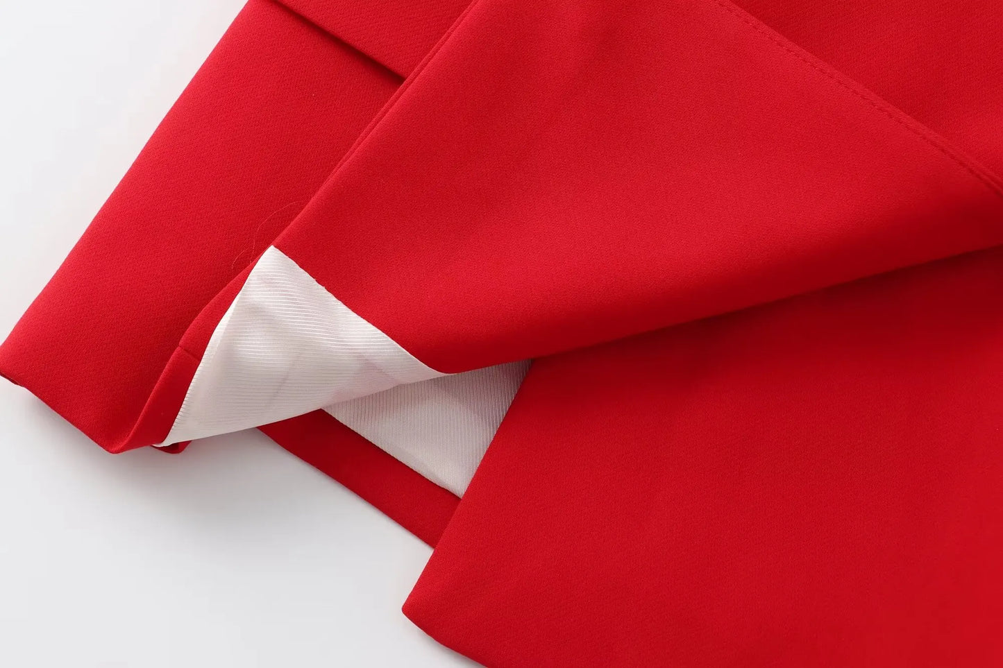 TRAFZA Women Fashion Suits Square Neck Sleeveless Double Breasted Waistcoat Top+Mid-Waist Slit Stralght Pants Female Summer Sets