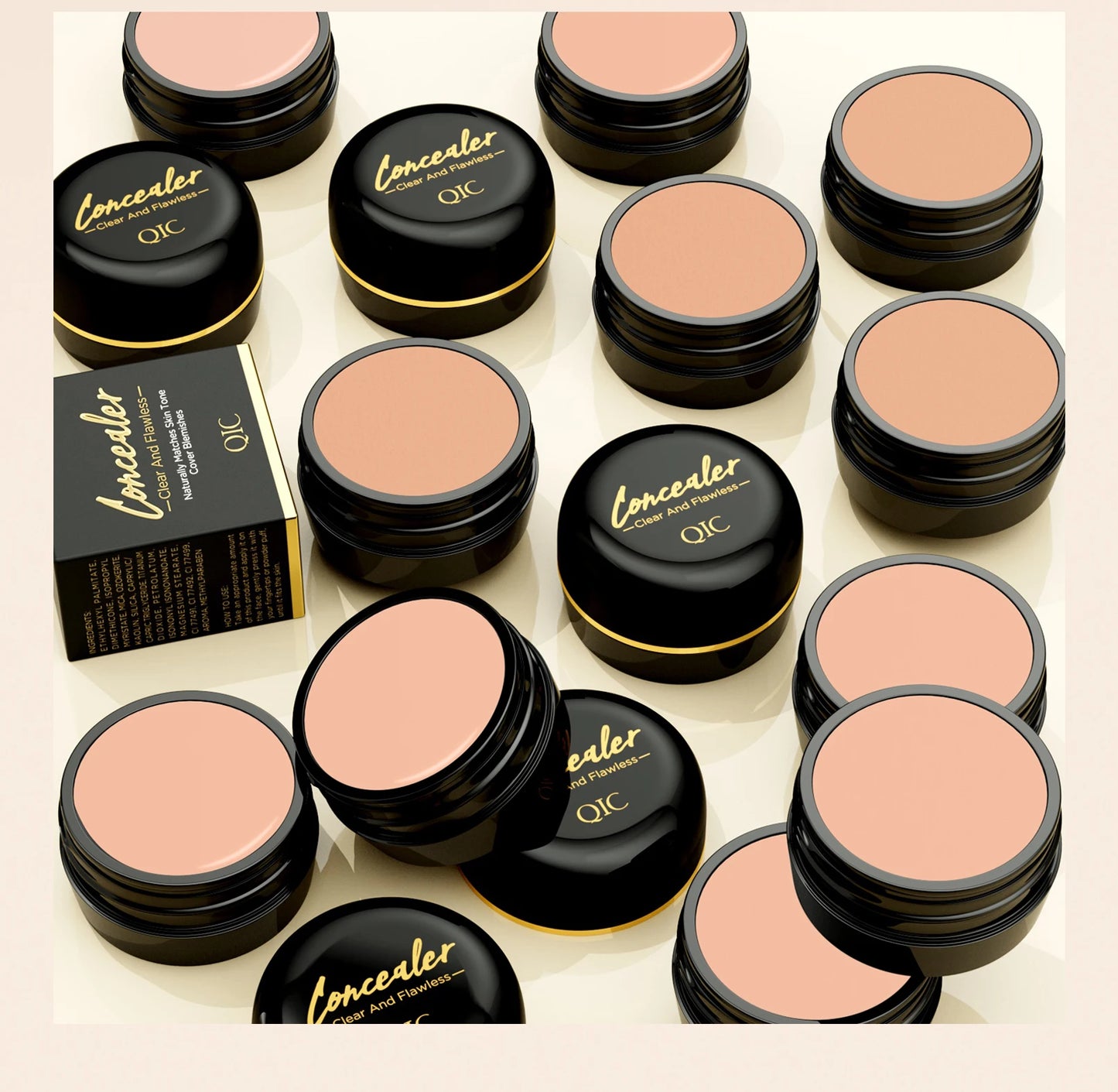 Waterproof Full Coverage Concealer for Tattoos, Scars - Natural Finish Foundation for All Skin Tones & Types