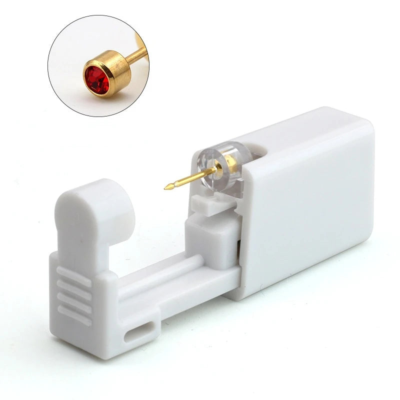 1PC Disposable Sterile Ear Piercing Unit Cartilage Tragus Helix Piercing Gun NO Pain Piercer Tool Machine Kit Stud Body Jewelry Viralgem Store
