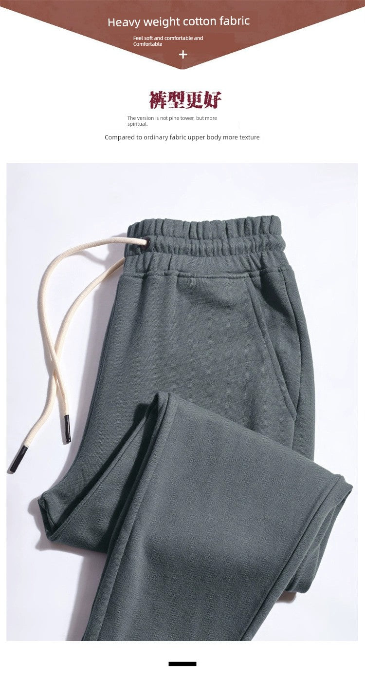 Sweatpants Spring & Fall Men Loose Pure Color Workout Exercise Pants