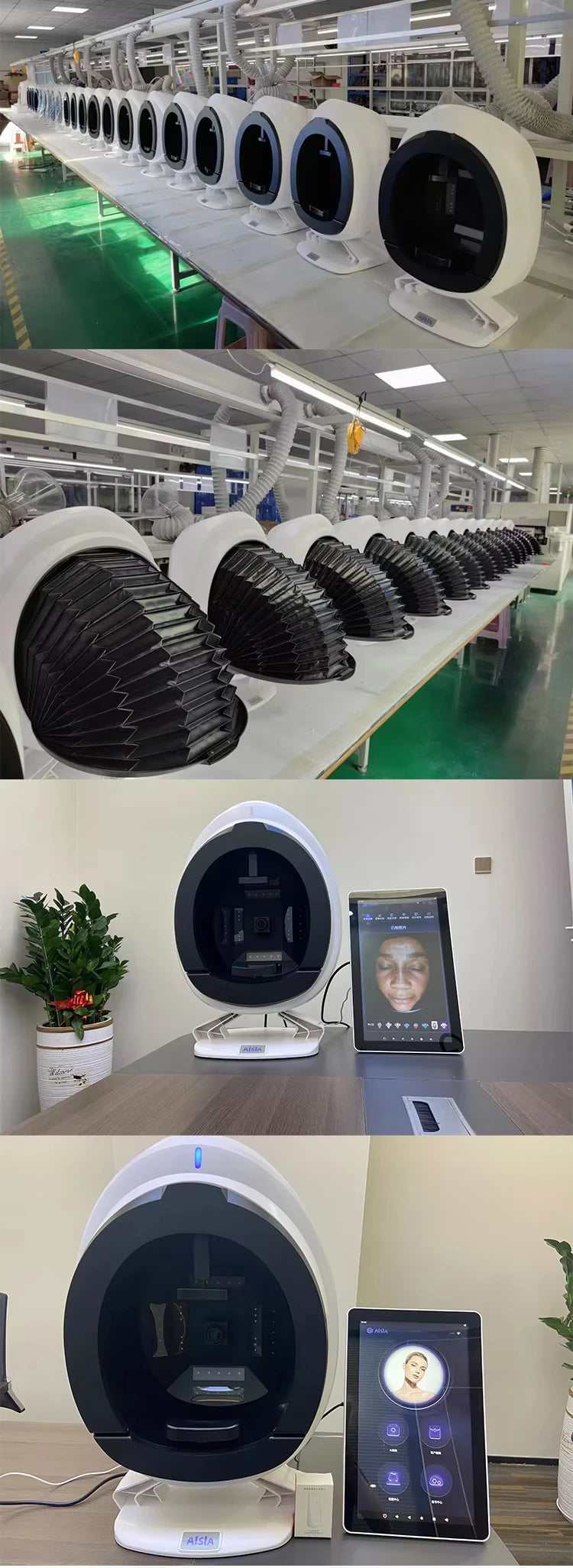 AISIA Q1 3D AI Facial Skin Analyzer Detection Skin Problem Diagnosis 8 Spectrum Professional Analysis Beauty Salon Equipment Viralgem Store