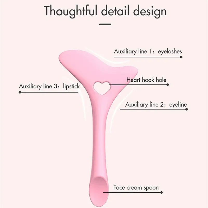 Wholesale Multi-functional Eyeliner Stencil Wing Tips Silicone Eyeliner Aid Drawing Lipstick Wearing Aid Reusable Makeup Tools Viralgem Store