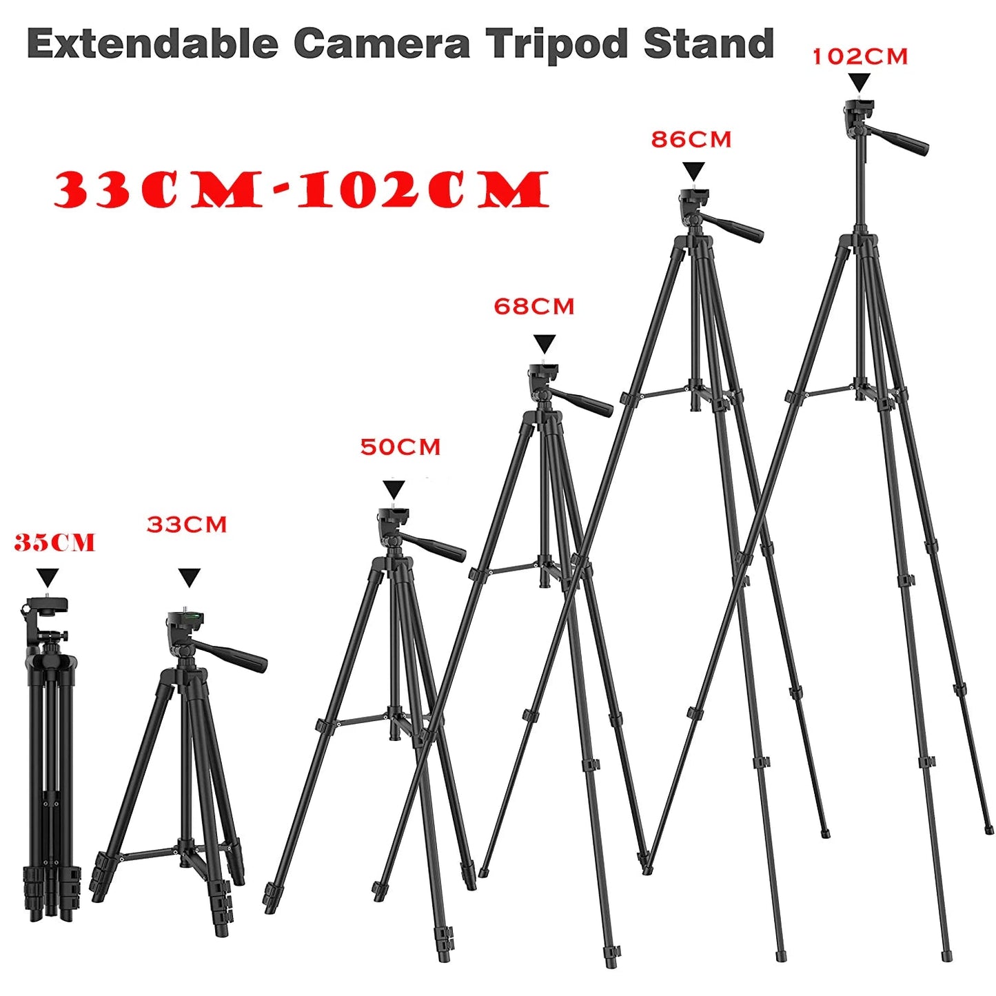 Tripod For Phone 100cm Video Recording Phone Tripod Stand with Bluetooth Remote Universal Camera Phone Photography Stand Viralgem Store