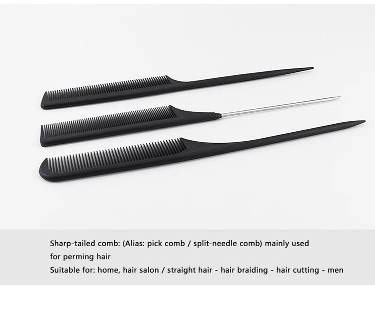 14 Size Hair Comb Anti-static Straight Hair Combs Brushes Salon Hairdressing Hair Combs Hair Styling Tools Barber Accessories