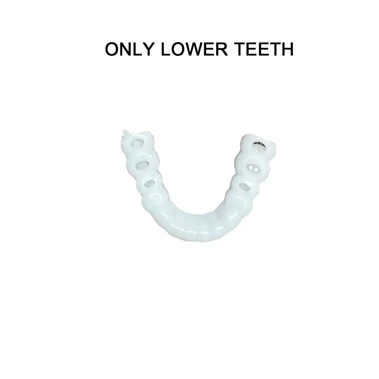 2024 Adult Adjustable Dentures Teeth Set Adjustable Snap-on Fake Teeth Portable Braces Decorate Gaps For Teeth Oral Hygiene Care