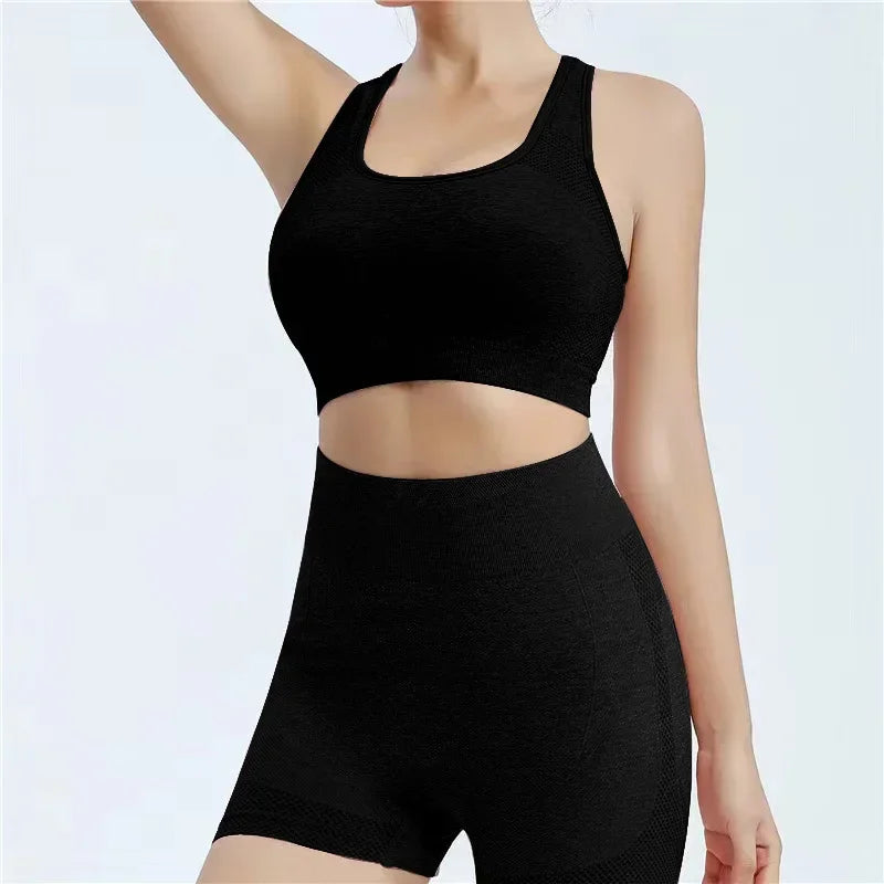 Yoga Set Gym Shorts Women Sport Bras Brassiere Workout Tops for Women Yoga Clothes Fitness Leggings Gym Set Seamless Yoga Sets Viralgem Store