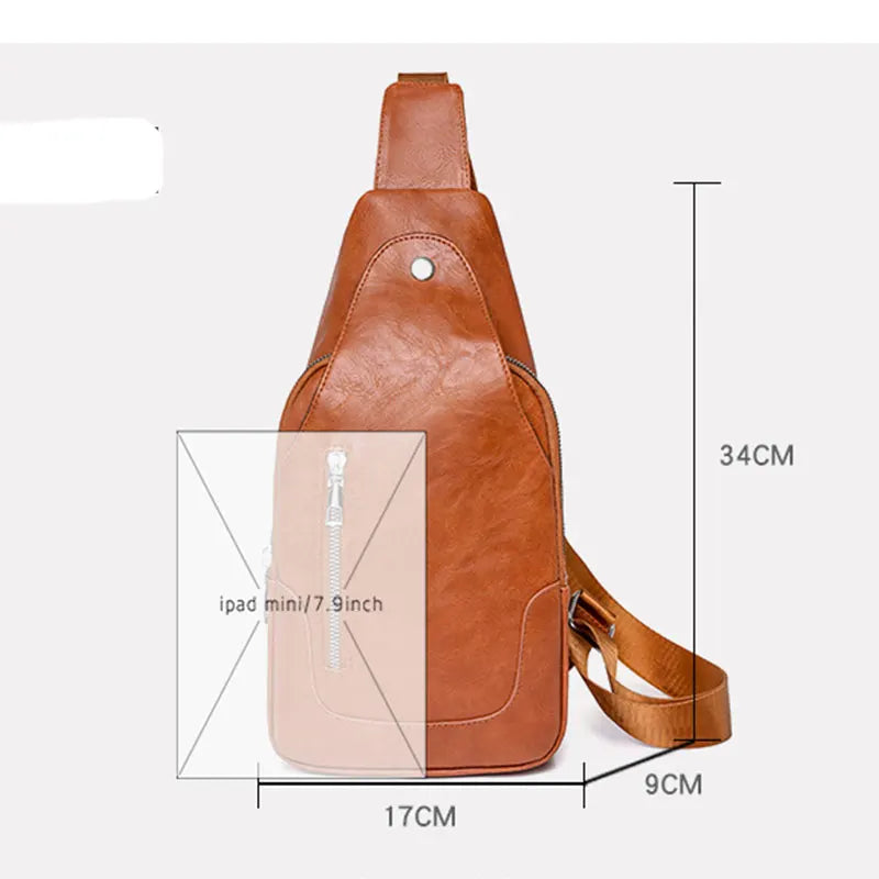 Women Bag New Shoulder Bag Casual Chest Bag Business Ladies Messenger Bag Multi-Functional Sport Travel Pack All Match Sling Bag Viralgem Store