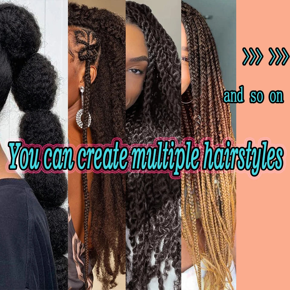 18 Inch 1-6 Packs Marley Twist Crochet Hair Black Brown to Blonde Synthetic Afro Marley Ombre Braiding Hair for Faux Locs Braids
