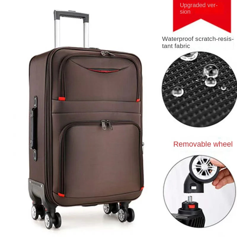 20-28 inch Large Capacity Suitcase Waterproof Oxford Cloth Password Box Removable Universal Wheel Expansion Travel Suitcaes Viralgem Store